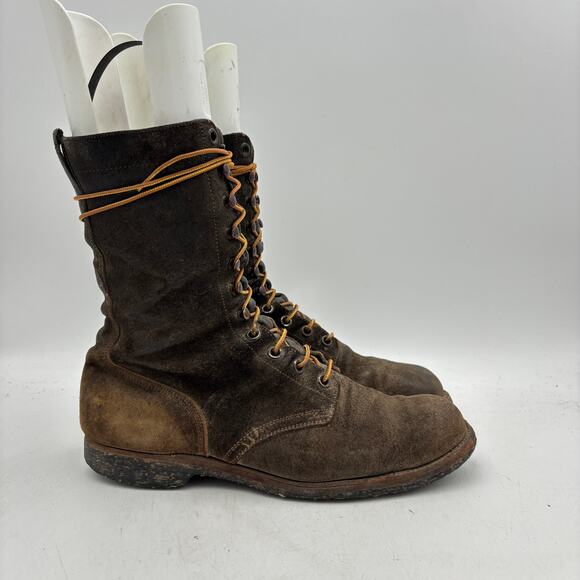 Vintage 1957 Army Contract Military Roughout Boots 11EE Panco Combat Vietnam main image 7